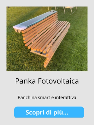 Panka Fotovoltaica - panchina smart ed interattiva