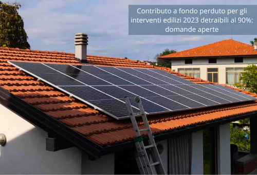 Superbonus detrazione contributi fondo perduto