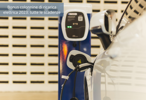 Colonnine ricarica elettrica auto bonus
